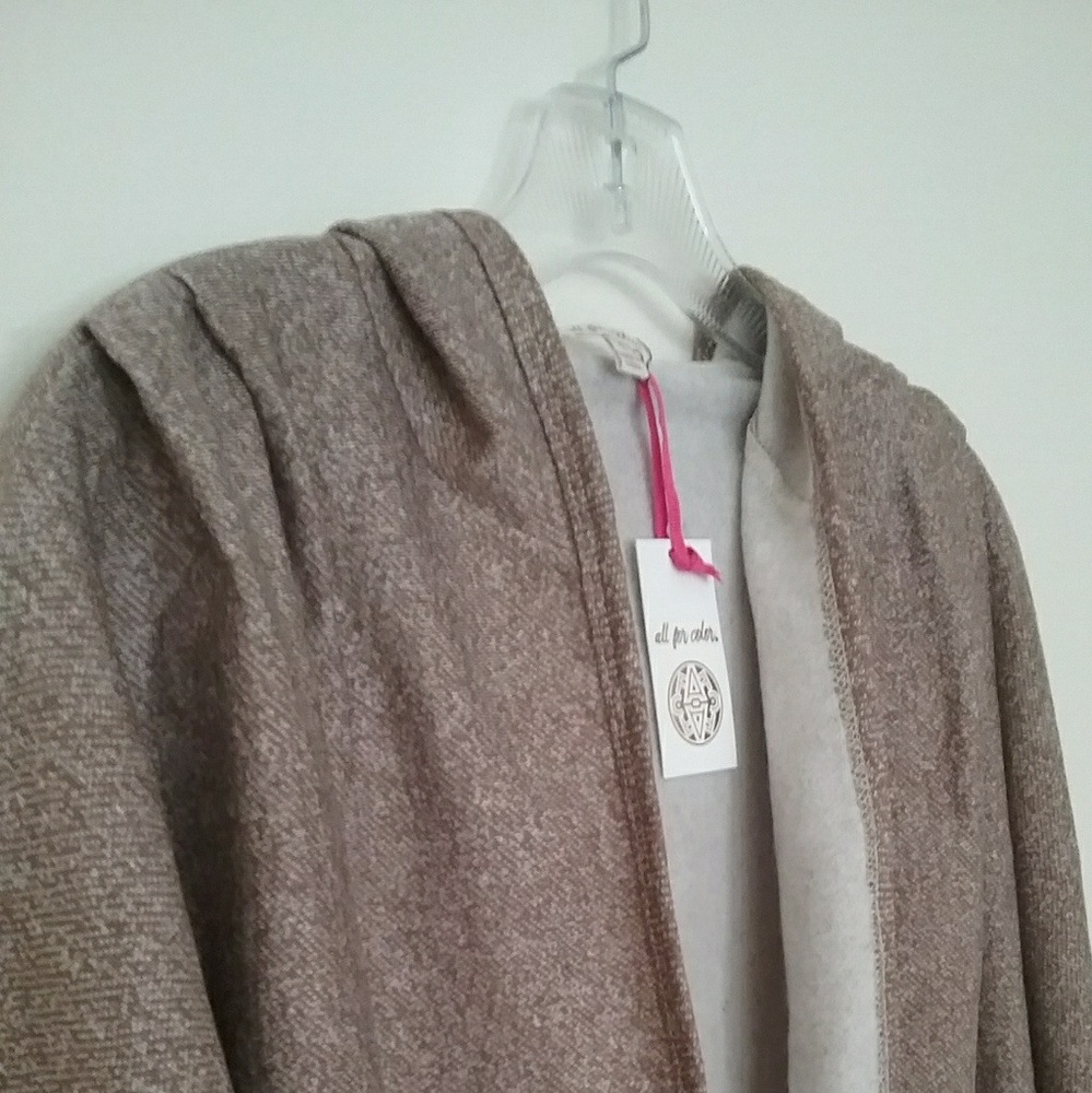 🔥CLOSET CLEAROUT!🔥FRENCH TERRY HOODED CARDIGAN - Picture 4 of 6